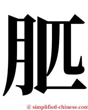 䏘 serif font