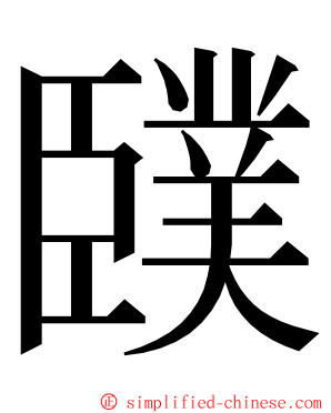 䑑 ming font