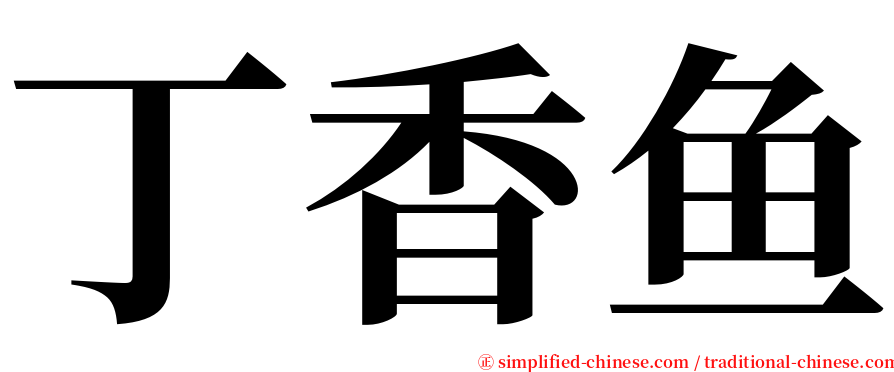 丁香鱼 serif font