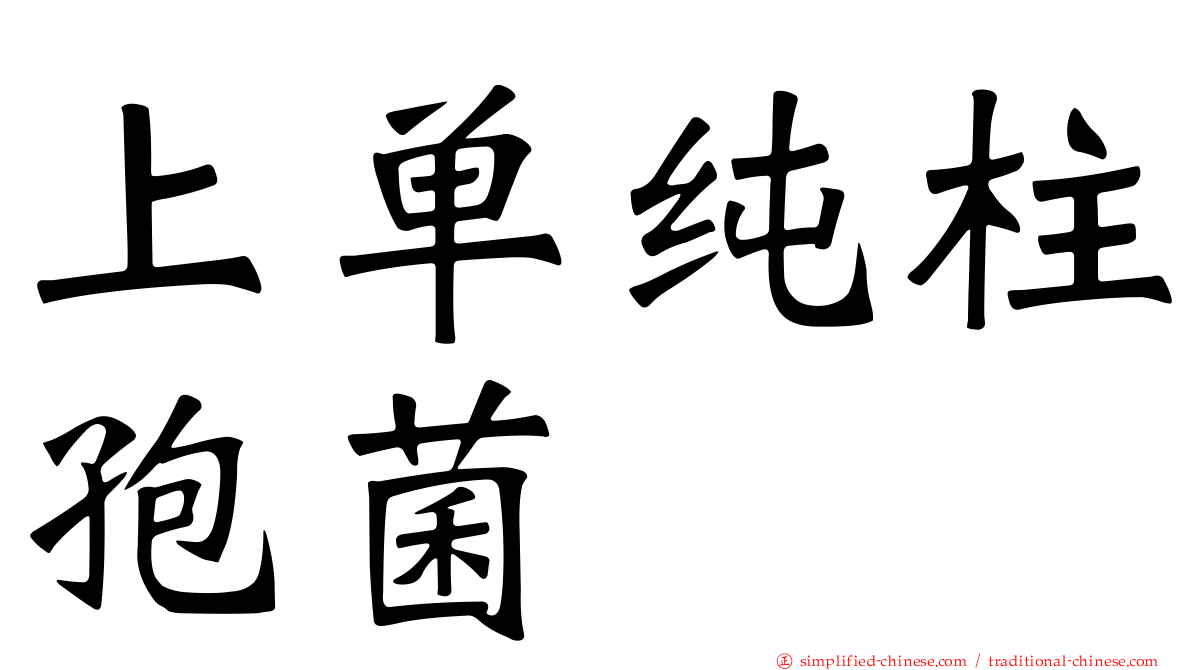 上单纯柱孢菌