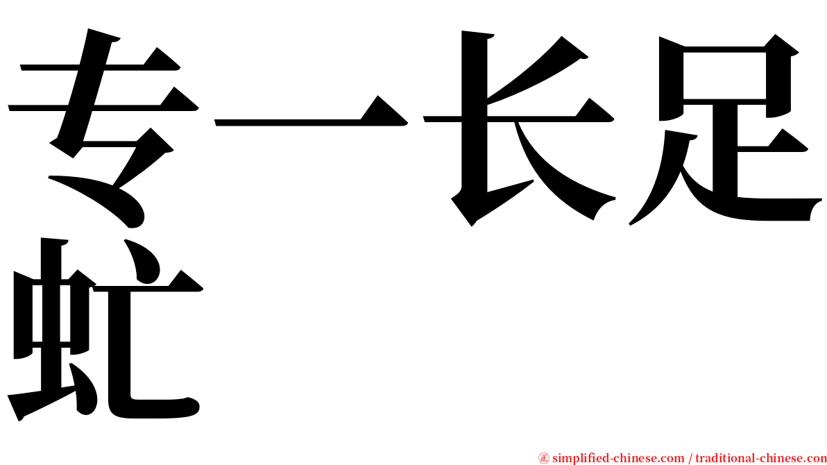 专一长足虻 serif font