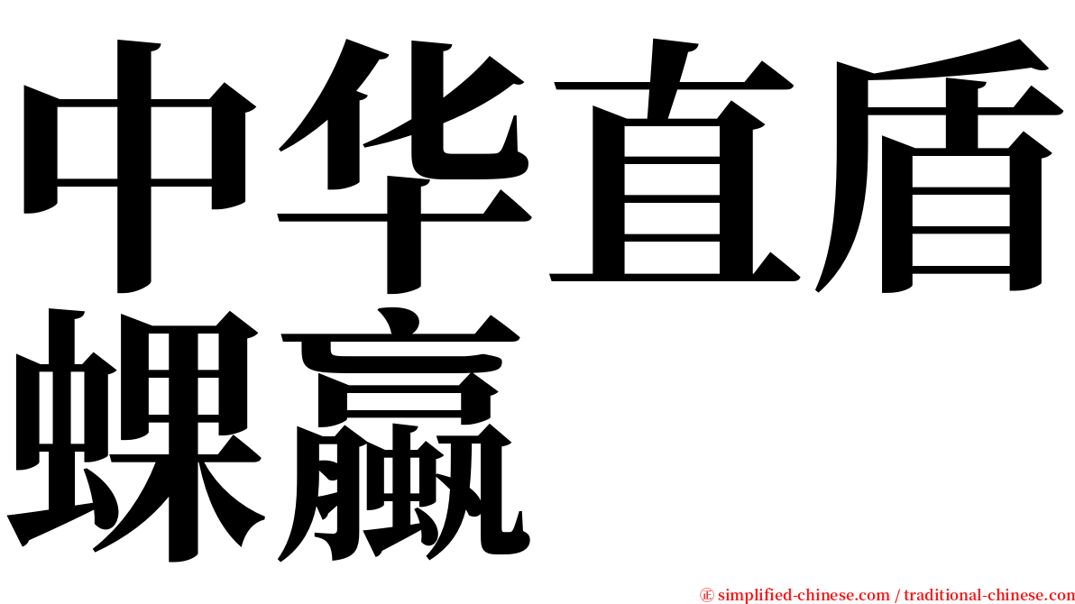 中华直盾蜾蠃 serif font