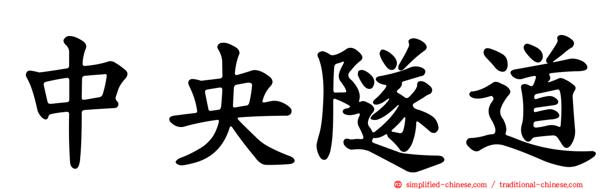 中央隧道