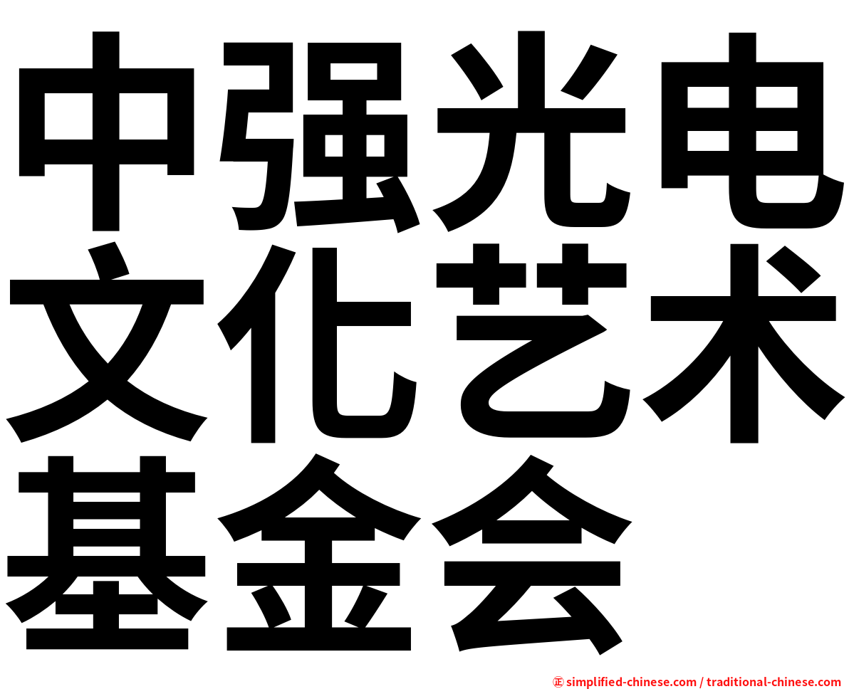 中强光电文化艺术基金会