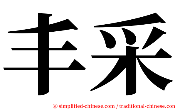 丰采 serif font