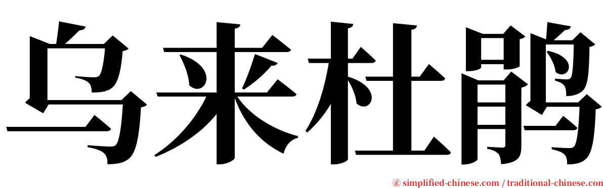 乌来杜鹃 serif font
