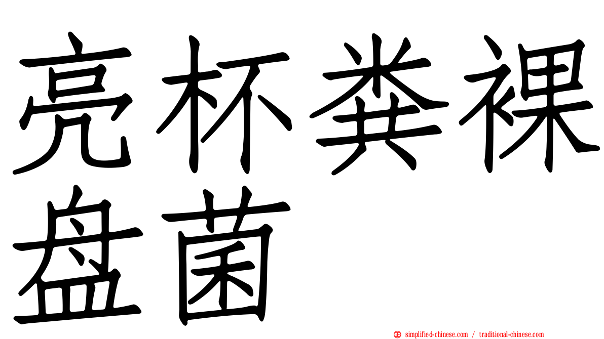 亮杯粪裸盘菌