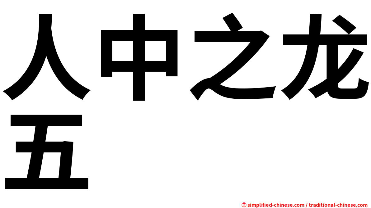 人中之龙五