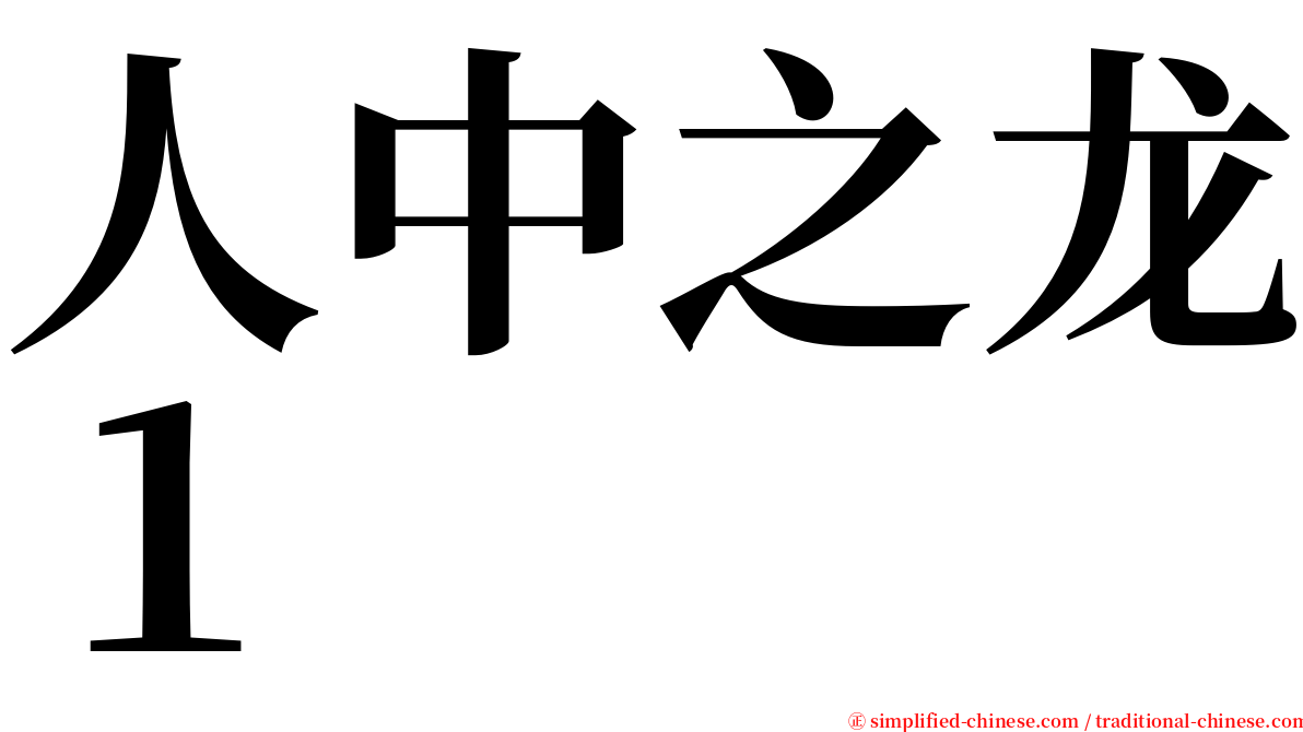 人中之龙１ serif font