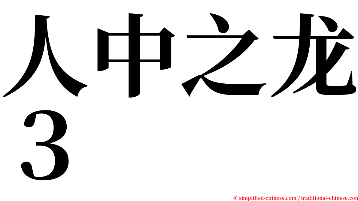 人中之龙３ serif font