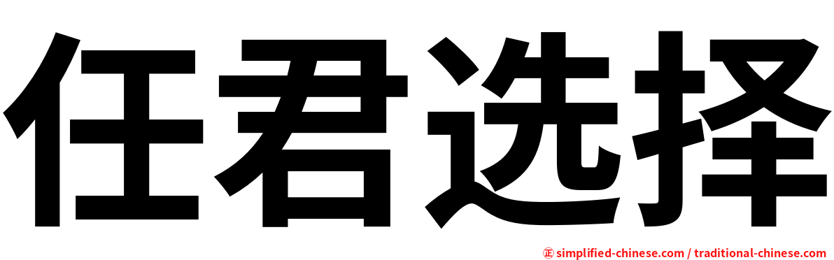 任君选择