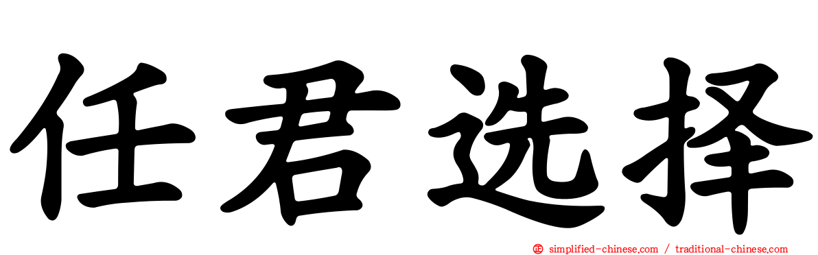 任君选择