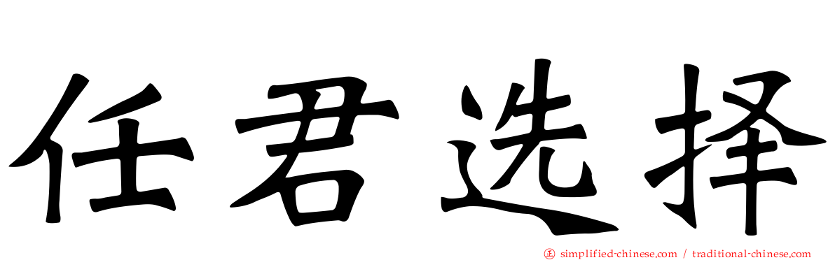 任君选择