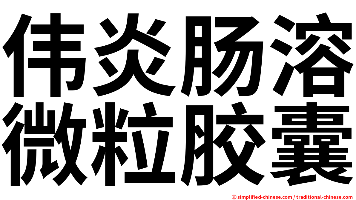 伟炎肠溶微粒胶囊