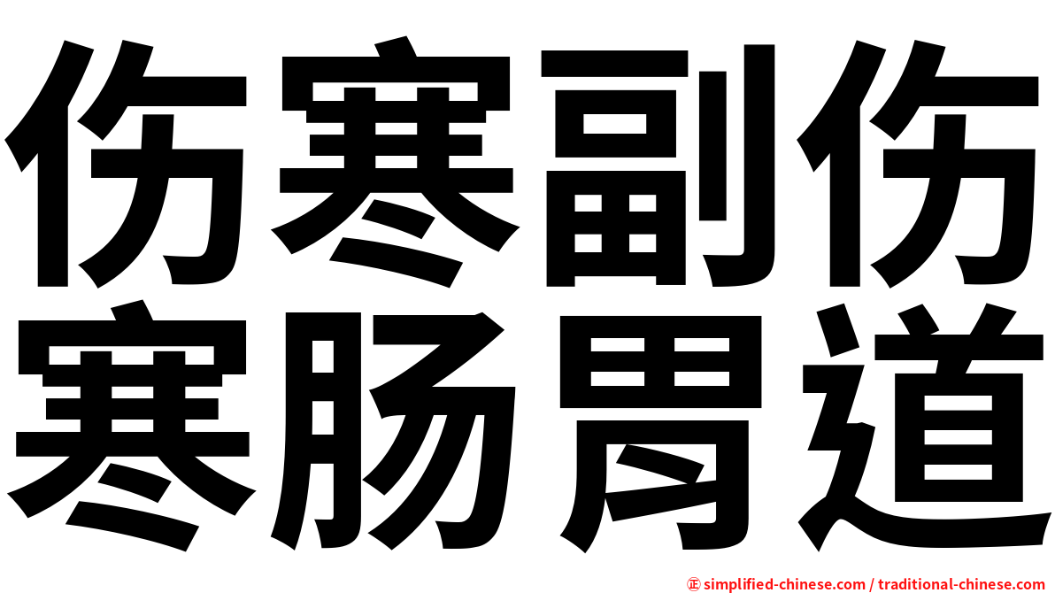 伤寒副伤寒肠胃道