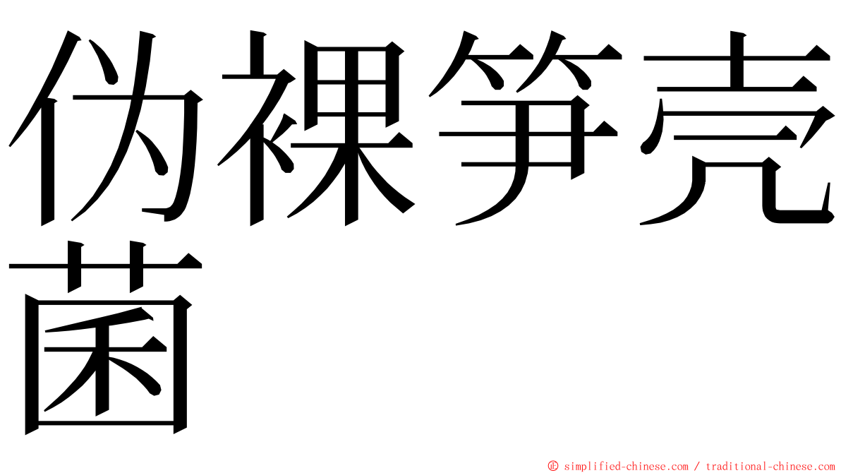 伪裸笋壳菌 ming font