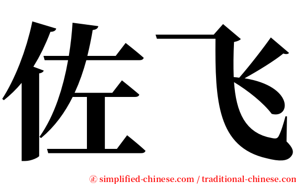 佐飞 serif font