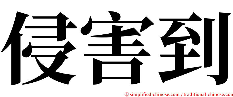 侵害到 serif font