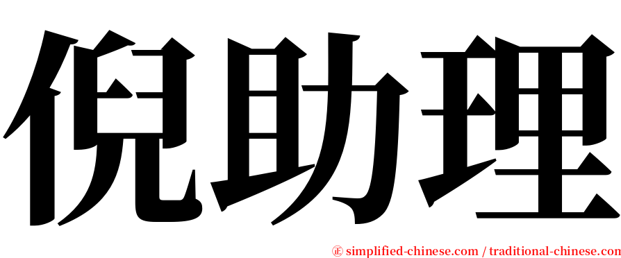 倪助理 serif font