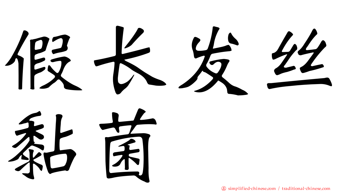 假长发丝黏菌