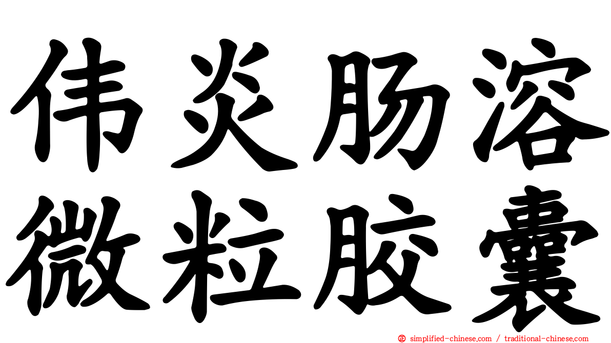 伟炎肠溶微粒胶囊