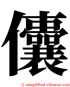 儾 serif font