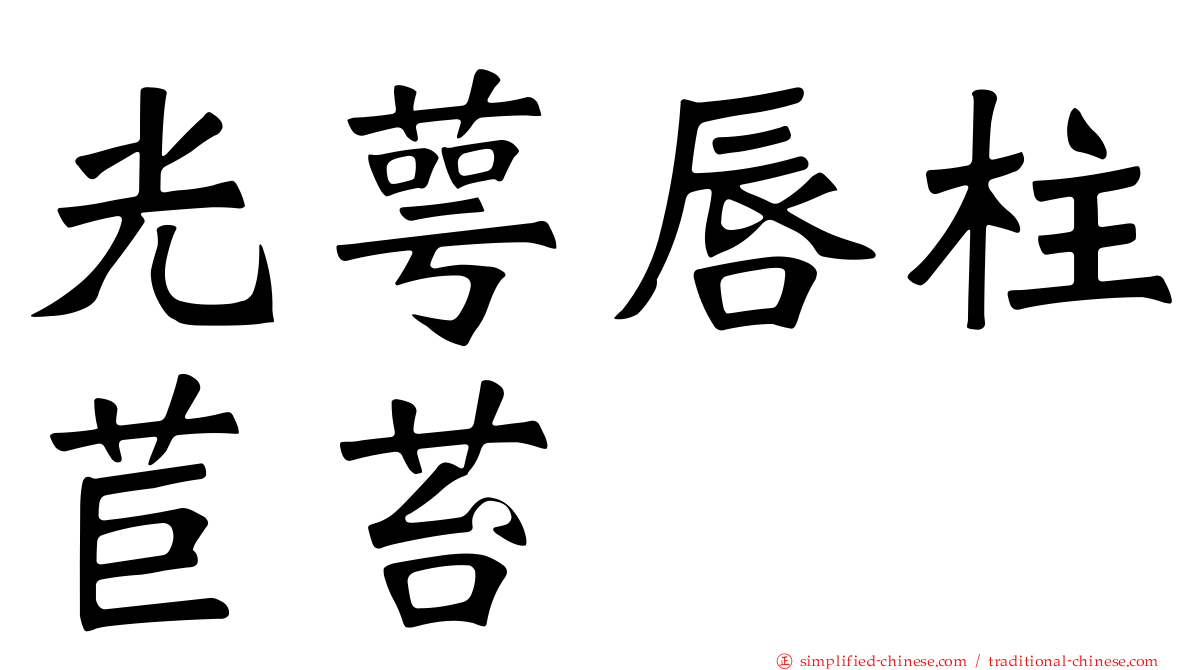 光萼唇柱苣苔