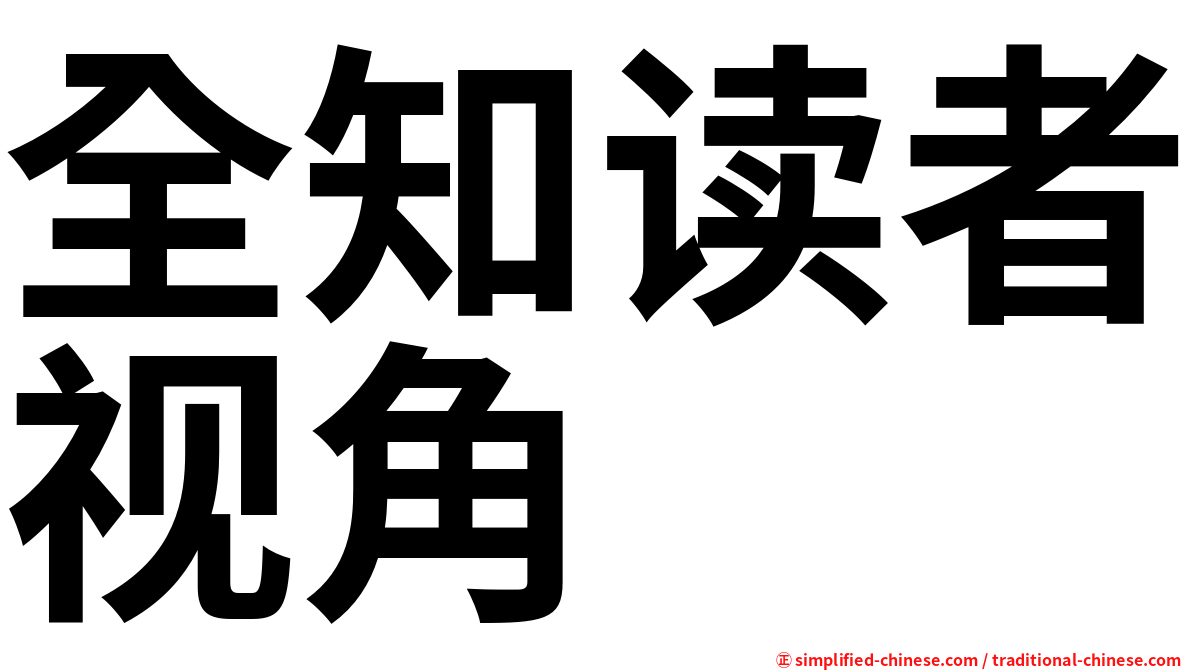 全知读者视角