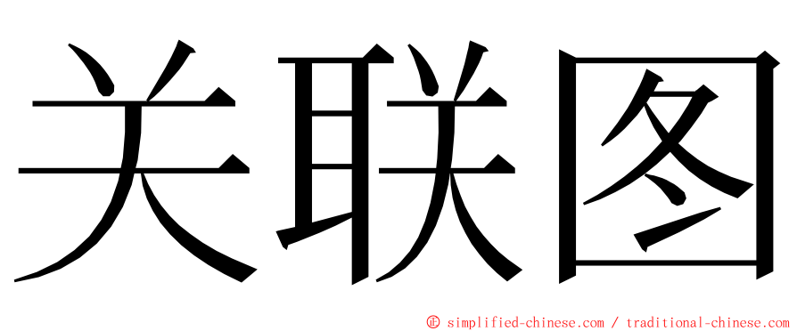 关联图 ming font