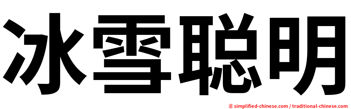 冰雪聪明