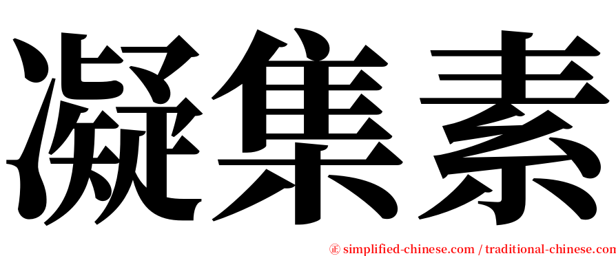 凝集素 serif font