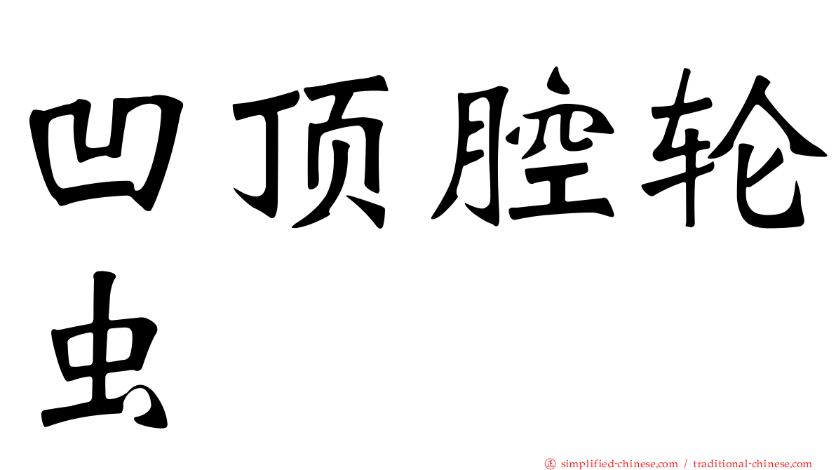 凹顶腔轮虫
