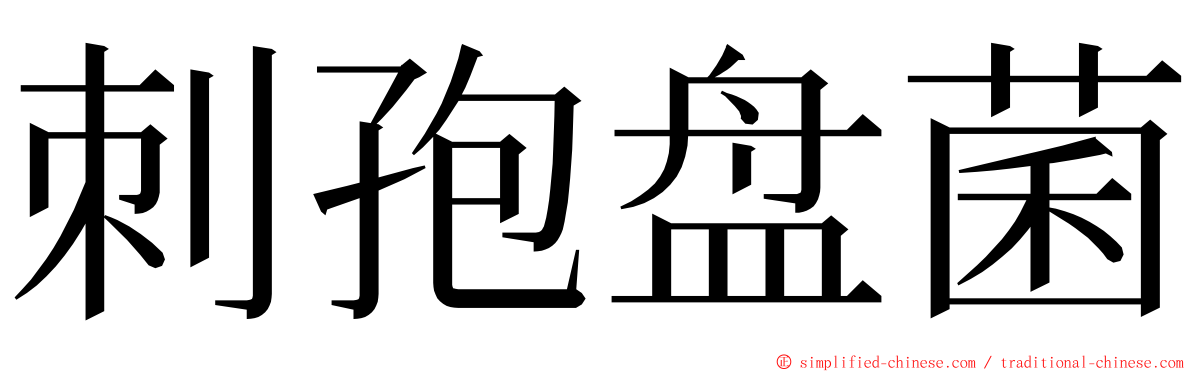 刺孢盘菌 ming font