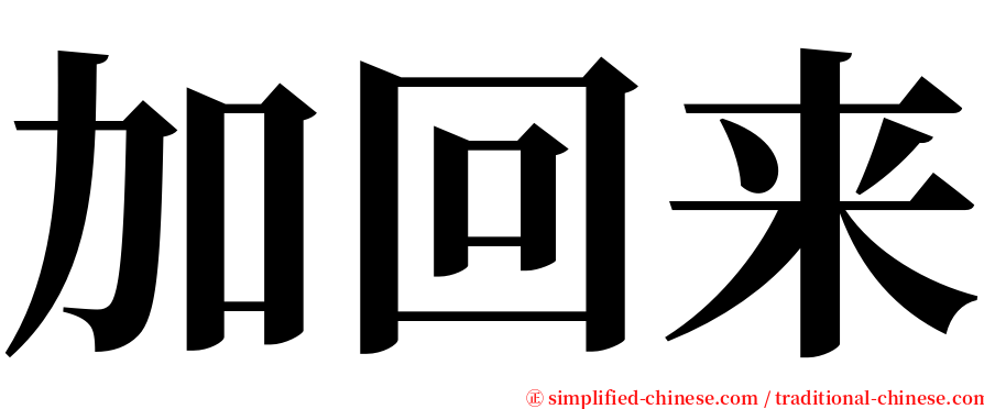 加回来 serif font