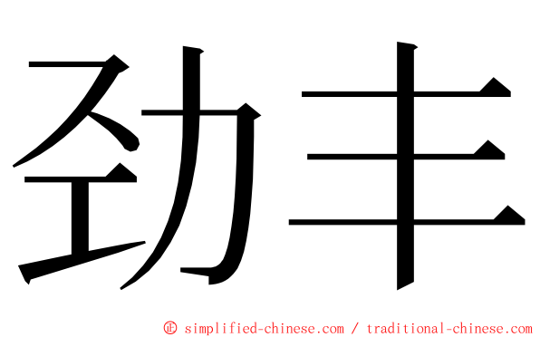 劲丰 ming font