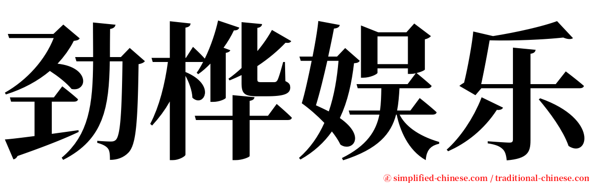 劲桦娱乐 serif font