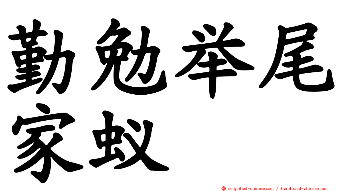 勤勉举尾家蚁