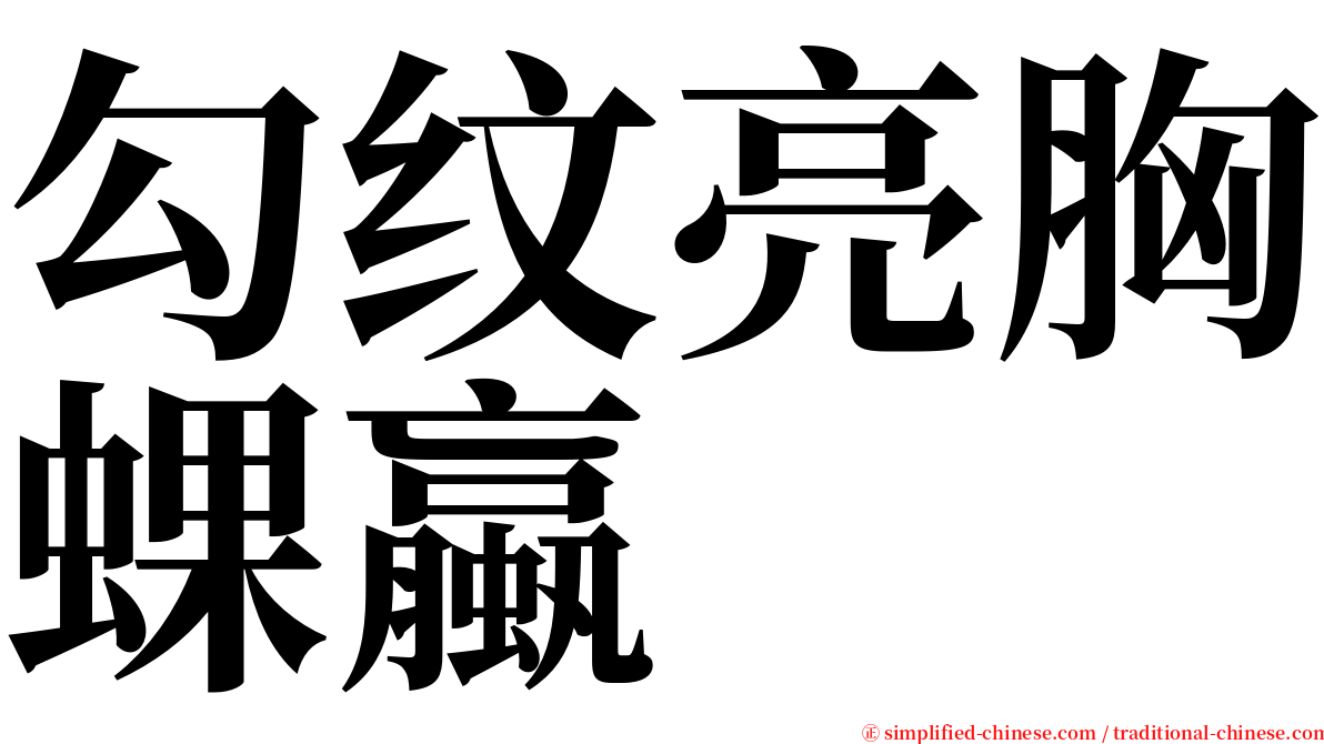 勾纹亮胸蜾蠃 serif font