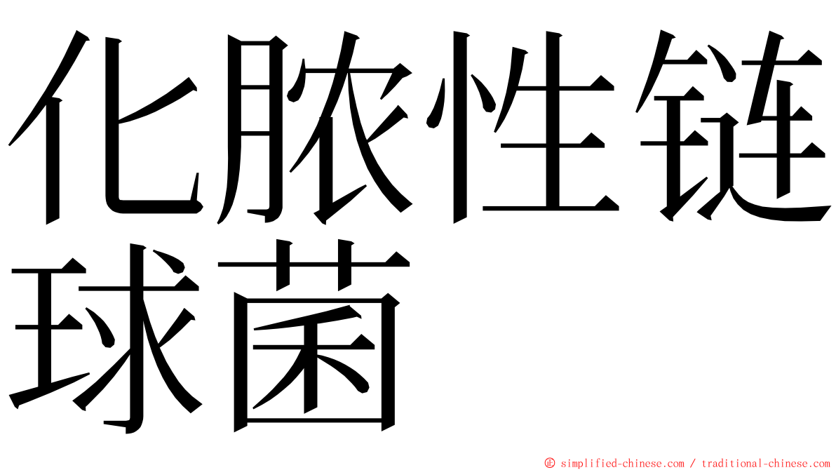 化脓性链球菌 ming font