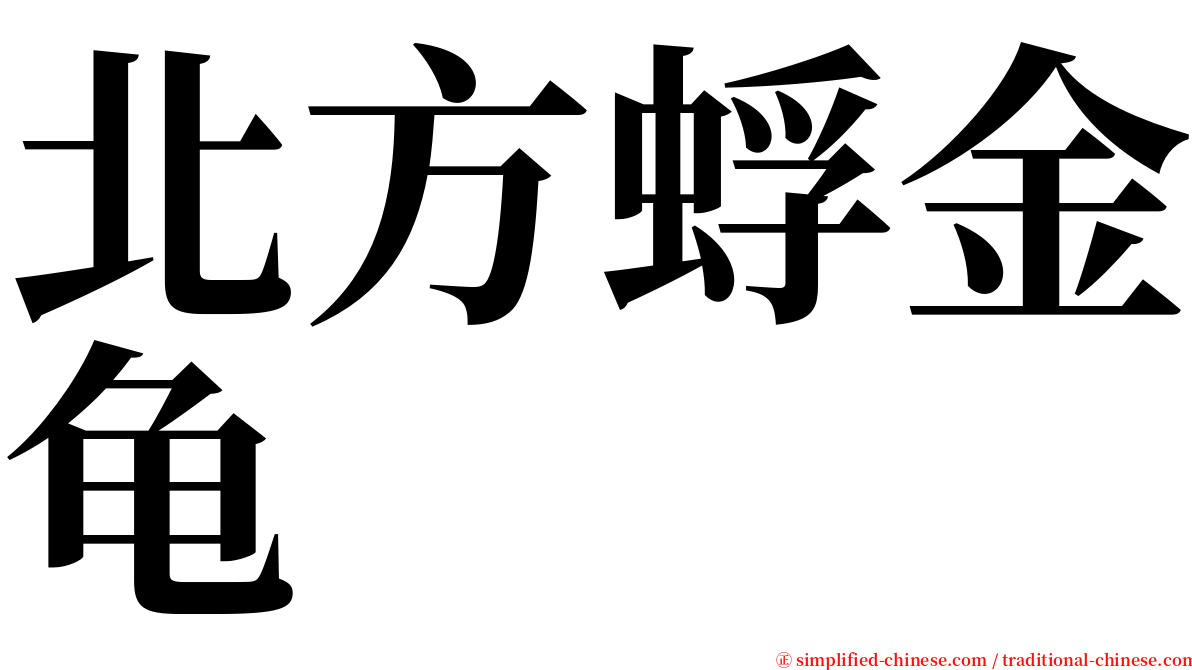 北方蜉金龟 serif font