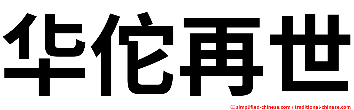 华佗再世
