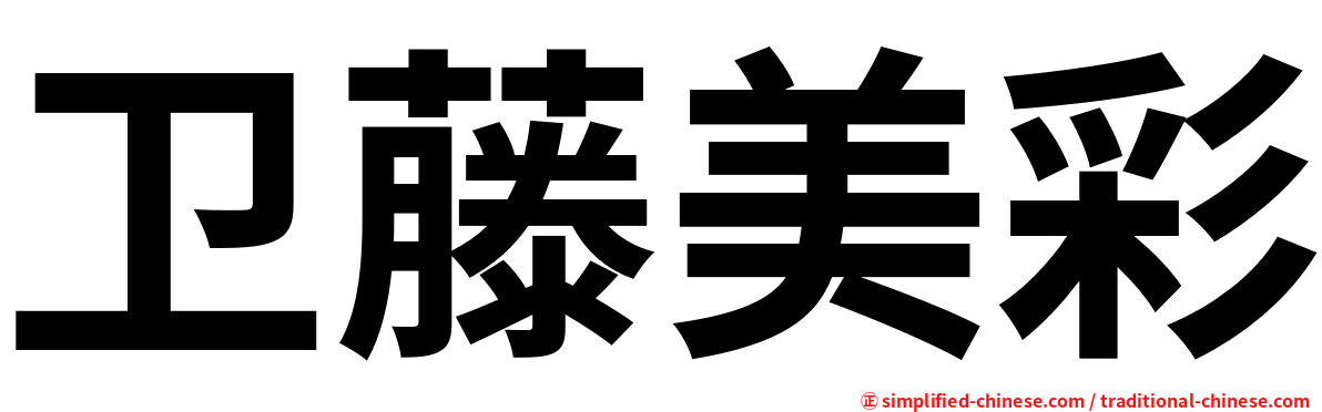 卫藤美彩
