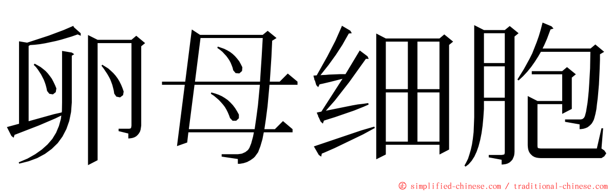 卵母细胞 ming font