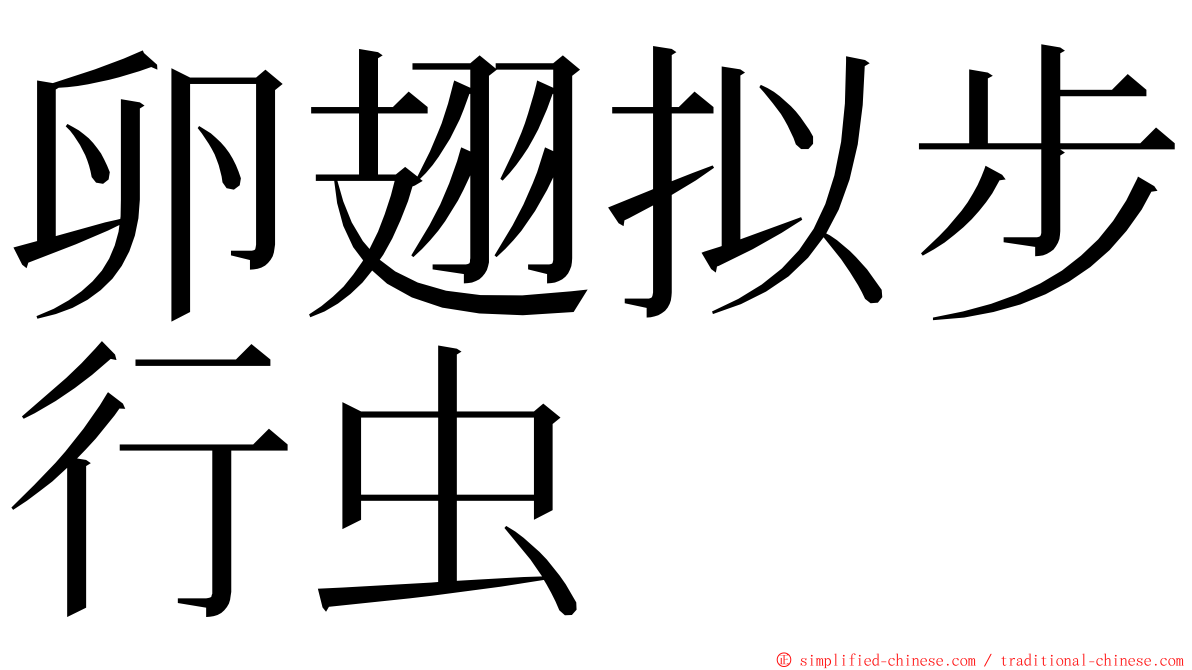 卵翅拟步行虫 ming font