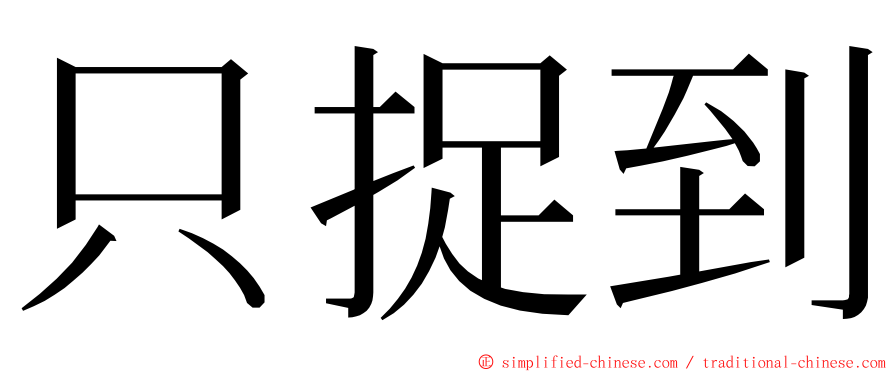 只捉到 ming font