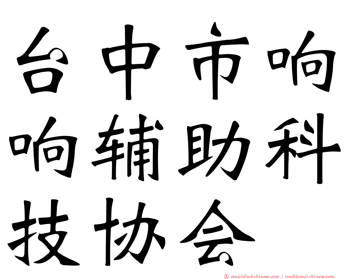 台中市响响辅助科技协会