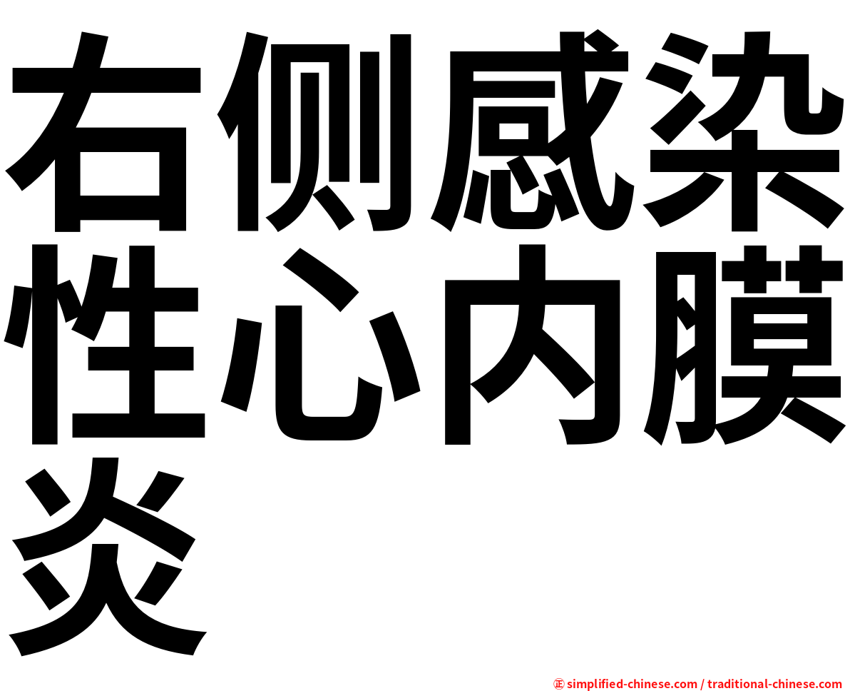 右侧感染性心内膜炎