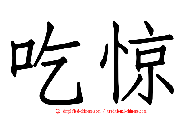 吃惊