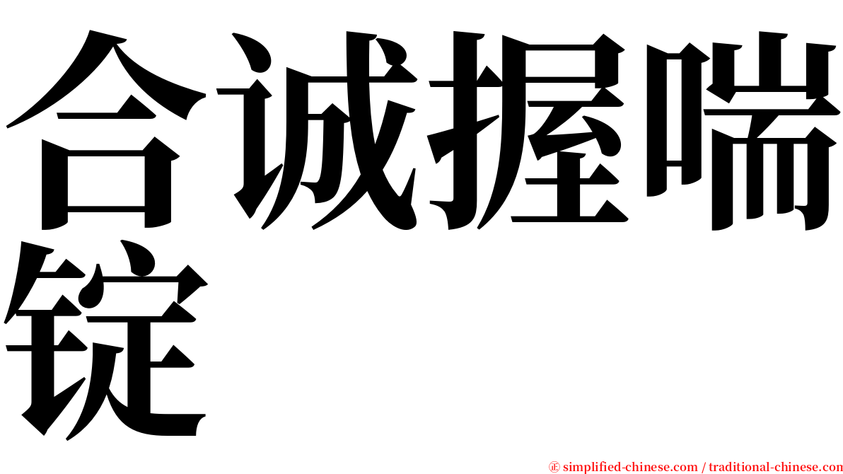 合诚握喘锭 serif font