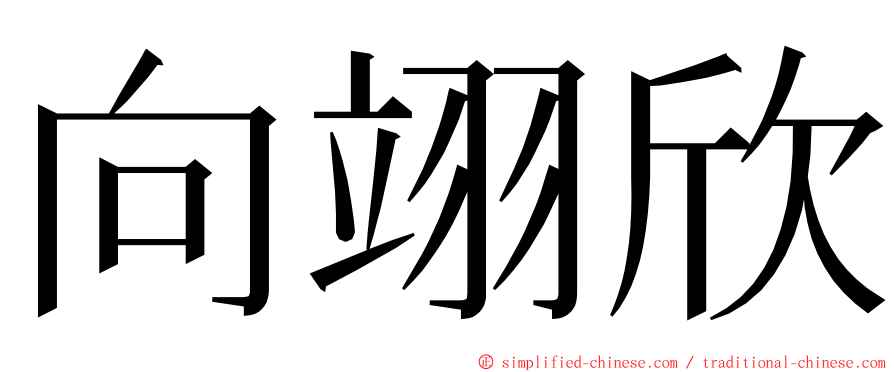 向翊欣 ming font